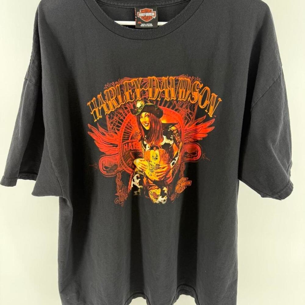 Harley Davidson Las Vegas black cotton t-shirt, bikercore size 2XL 2012